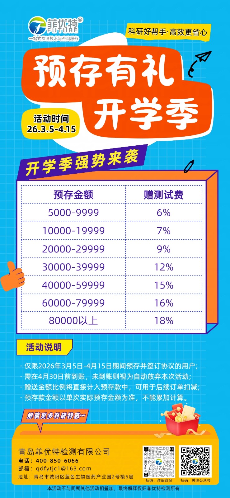 科研服务促销活动